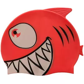 Шапочка для плавания силиконовая с принтом B31515-0 (Оранжевый неон)