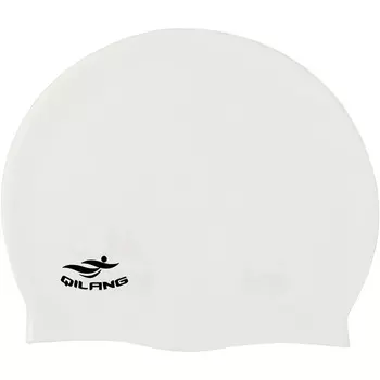 Шапочка для плавания силиконовая взрослая (белая) Sportex E41555