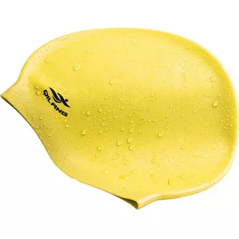 Шапочка для плавания силиконовая взрослая (желтая) Sportex E41558