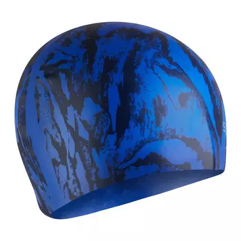 Шапочка для плавания Speedo Long Hair Printed Cap, 8-1130616947, силикон