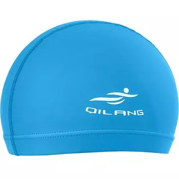 Шапочка для плавания Sportex B31551 одноцветная ПУ (голубая)