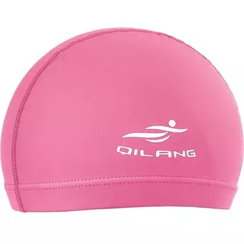 Шапочка для плавания Sportex B31551 одноцветная ПУ (розовая)
