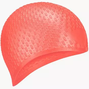 Шапочка для плавания Sportex силиконовая Bubble Cap E36877-4 коралловый