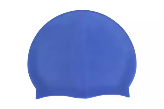 Шапочка для плавания Sportex силиконовая, взрослая E42796 синий