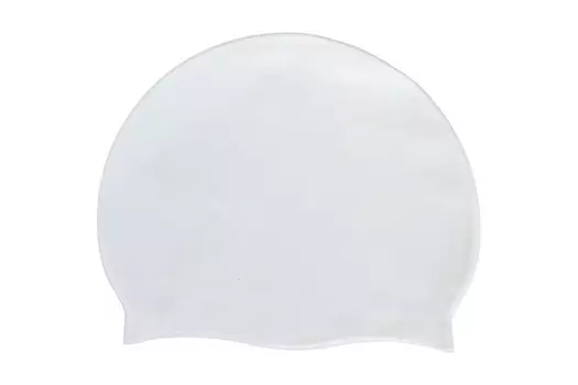 Шапочка для плавания Sportex силиконовая, взрослая E42801 белый