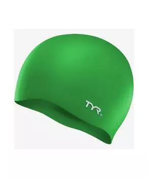 Шапочка для плавания TYR Wrinkle-Free Silicone Cap, силикон, LCSL/310, зеленый