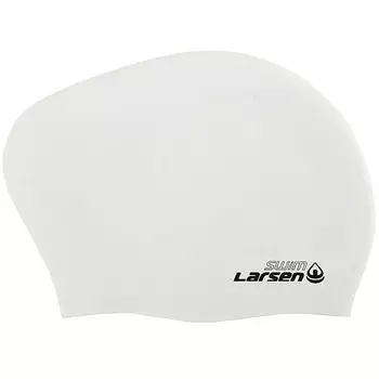 Шапочка плавательная для длинных волос Larsen LC-SC809 белый