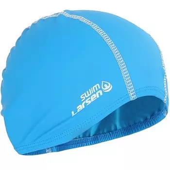 Шапочка плавательная Larsen 3059 голубой-белый