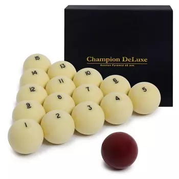 Шары Champion Pyramid DeLuxe ?68мм красный биток