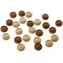 Шашки деревянные (в пакете) без доски