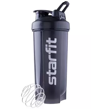 Шейкер с металлическим венчиком Pro Star Fit сферическое дно FB-200 серый\черный