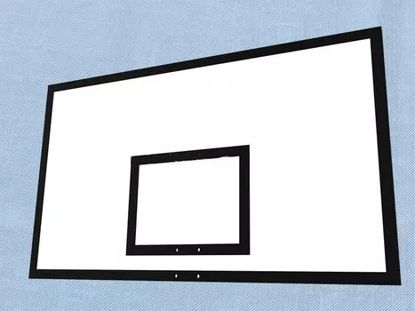 Щит баскетбольный игровой из влагостойкой фанеры 180x105см Гимнаст 2.59