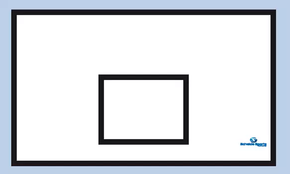 Щит баскетбольный из фибергласа 180х105 см, толщиной 24 мм Schelde 1611871 910-S6.S2004