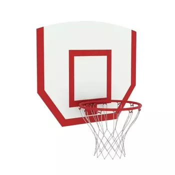 Щит баскетбольный навесной детский фанера с кольцом №3 и сеткой Dinamika ZSO-002535