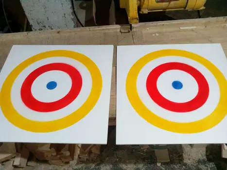 Щит для метания мяча в цель навесной 700х700мм Дин