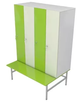 Шкаф-скамейка для раздевалок ЛДСП Glav 10.2.18