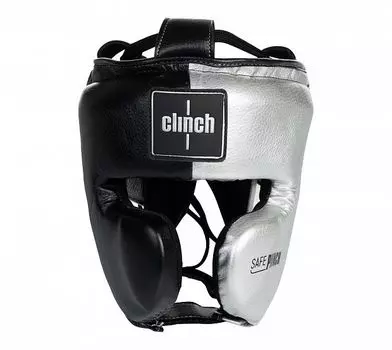 Шлем боксерский Clinch Punch 2.0 C145 черно-серебристый