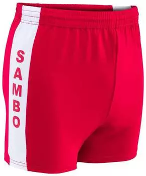 Шорты для самбо SS-02, красный