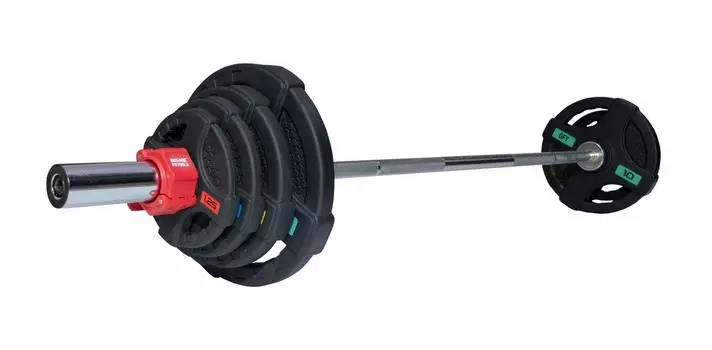 Штанга 53 кг Original Fit.Tools диски 50 мм с двумя хватами, гриф 180 см