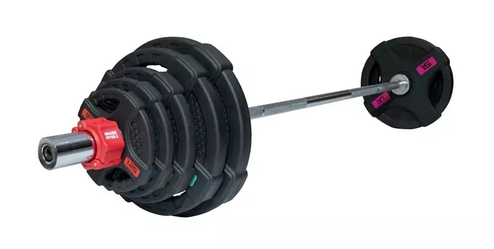 Штанга 83 кг Original Fit.Tools диски 50 мм с двумя хватами, гриф 180 см