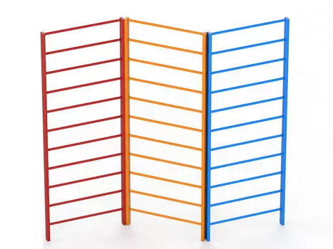 Шведская стенка уличная Glav трехсекционная, высота 2600 мм 14.7.200-2600