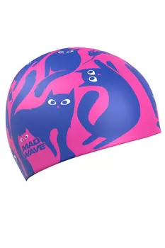 Силиконовая шапочка Mad Wave Cats M0554 57 0 00W розовый