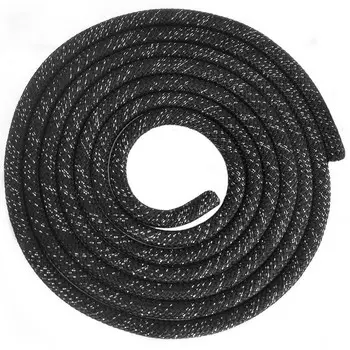 Скакалка Sportex для художественной гимнастики Sportex 3 м Pro SKG10-18 черный с серебренными блестками