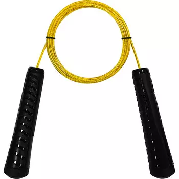 Скакалка Fortius Универсальная трос 3 м оплетка (желтая)