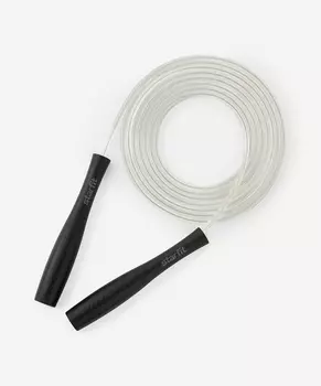 Скакалка ПВХ, с пластиковыми ручками, 3м Star Fit RP-501 черный