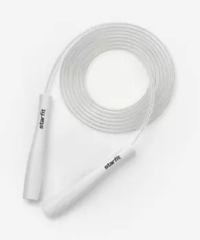 Скакалка ПВХ, с пластиковыми ручками, 3м Star Fit RP-501 белый