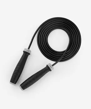 Скакалка ПВХ, с утяжелителями, 3м Star Fit RP-601 черный