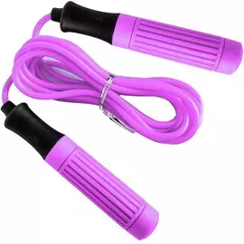 Скакалка ручки пластиковые, шнур ПВХ B23649 розовая