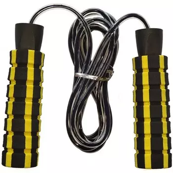 Скакалка с подшипником Sportex E32637-4 желтый (JJ-123)