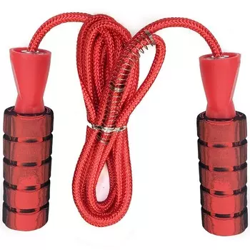 Скакалка с подшипником Sportex E32643-1 красный (JJ-129)