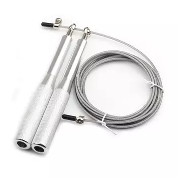 Скакалка скоростная алюминий 3,0 метра (серебро) (E42311) Sportex SRP-443