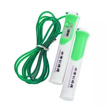 Скакалка со счетчиком 280см Sportex E32624-3 зеленый