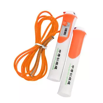 Скакалка со счетчиком 280см Sportex E32624-4 оранжевый