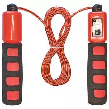 Скакалка со счетчиком 280см Sportex E32630-3 красный