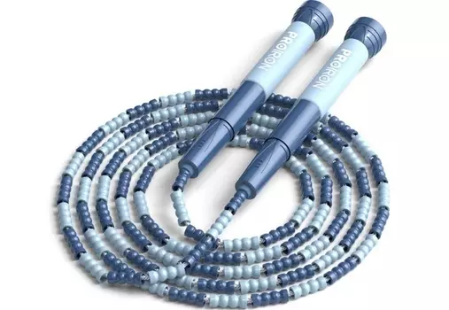 Скакалка спортивная Мягкий Бисер PROIRON СС062 синий