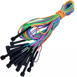 Скакалки (10 штук) шнур из ПВХ, 2,7 м (мультиколор) E29462
