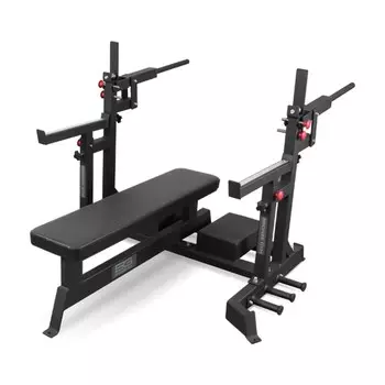Скамья для жима пауэрлифтерская с механизмом подъёма штанги Bronze Gym BG-AL-321