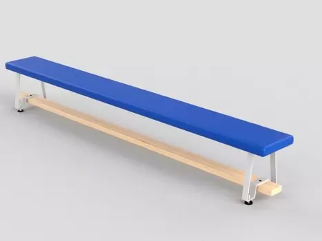 Скамья гимнастическая 3,5м Мягкая, поролон,тент, на металл. ножках Atlet