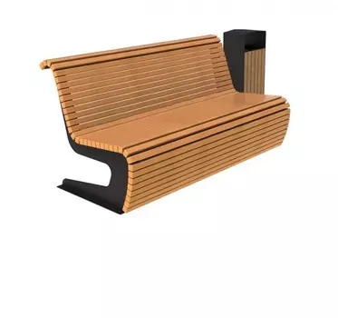 Скамья парковая Волна 2 Hercules 6401