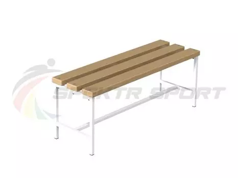 Скамейка для раздевалок без спинки, 200 см Spektr Sport разборная