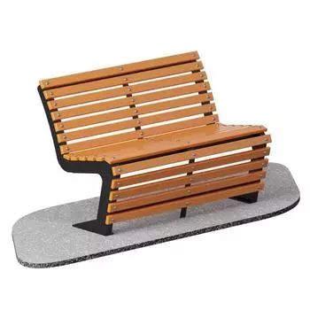 Скамейка парковая Пируэт (длина 1200мм) ARMS ARLS011.1