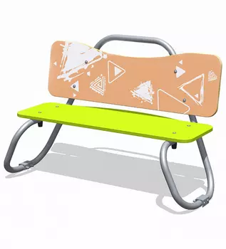 Скамейка со спинкой (фанера) Romana 057.58.00