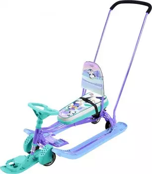 Снегокат Ника Тимка спорт 6 ТС6/П с Пингвинами