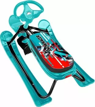 Снегокат Тимка СПОРТ 2 Ника SPORTBIKE рама бирюзовая, высота руля 42см ТС2/SB2 черный-бирюзовый