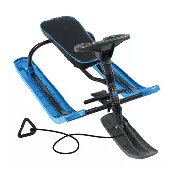 Снегокат Тимка СПОРТ+ ЭКОНОМ Ника рама черная, высота руля 41см ТСЛ+/Ч черный-синий