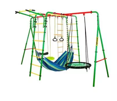 Спортивно-игровой комплекс Kampfer Wunder Sommer (Гнездо большое зеленое (зеленая лиана, синий гамак)) 20177